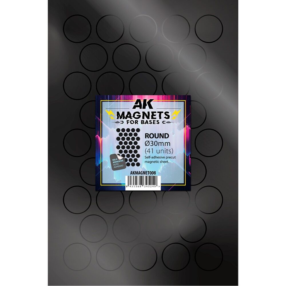 AK Interactive - Magnets - Round 30 Ø - 41 units