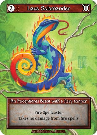 Lava Salamander (Foil) - Alpha Foil