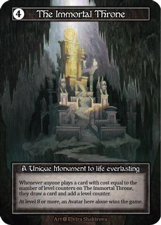 The Immortal Throne (Foil) - Alpha Foil