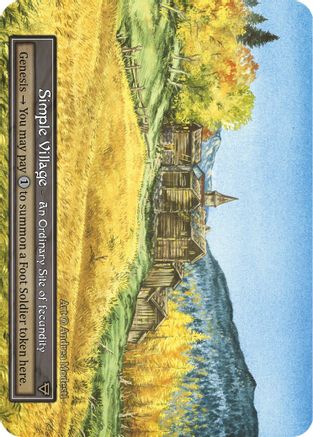 Simple Village (Foil) - Beta Foil
