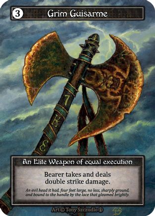 Grim Guisarme (Foil) - Arthurian Legends Foil