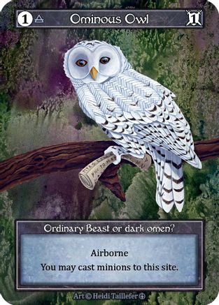 Ominous Owl (Foil) - Arthurian Legends Foil