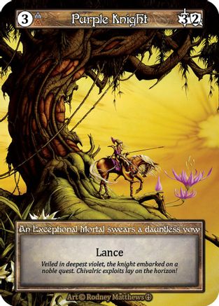 Purple Knight (Foil) - Arthurian Legends Foil