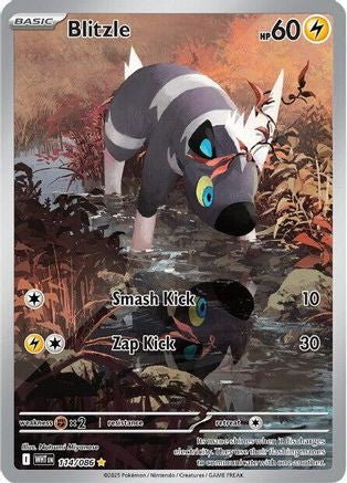 Blitzle 111/086 - Holofoil SV White Flare - Illustration Rare