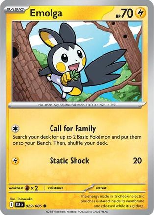 Emolga 032/086 SV Black Bolt - Common