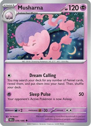 Musharna 039/086 SV Black Bolt - Uncommon