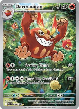 Darmanitan 099/086 - Holofoil SV Black Bolt - Illustration Rare