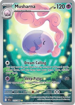 Musharna 122/086 - Holofoil SV Black Bolt - Illustration Rare
