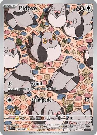 Pidove 153/086 - Holofoil SV Black Bolt - Illustration Rare