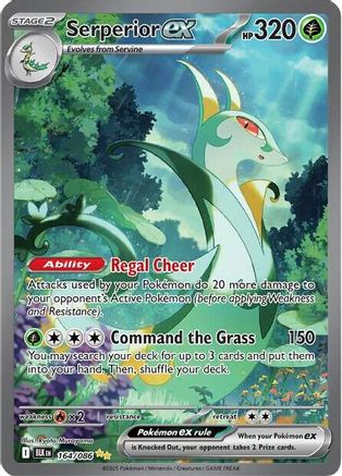 Serperior ex 167/086 - Holofoil SV Black Bolt - Special Illustration Rare