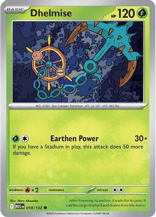 Dhelmise 018 ME01 Mega Evolution - Uncommon