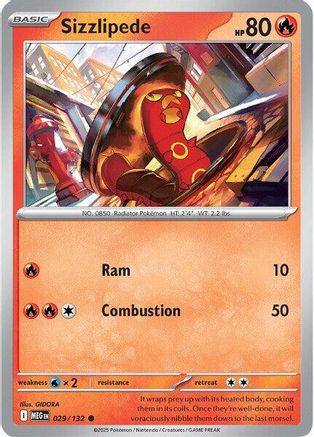 Sizzlipede 029 ME01 Mega Evolution - Common