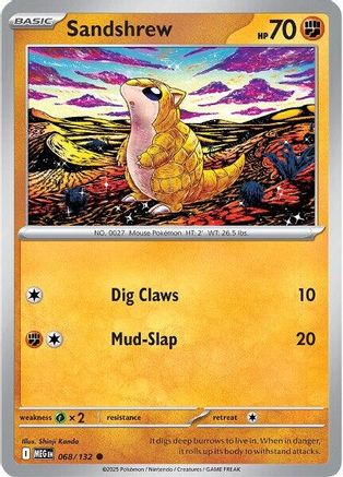Sandshrew 068 ME01 Mega Evolution - Common