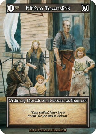 Eltham Townsfolk (Foil) - Gothic Foil