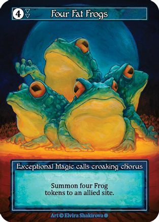 Four Fat Frogs (Foil) - Gothic Foil