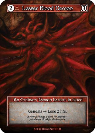Lesser Blood Demon (Foil) - Gothic Foil