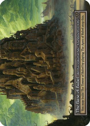 The Base of Babel (Foil) - Gothic Foil