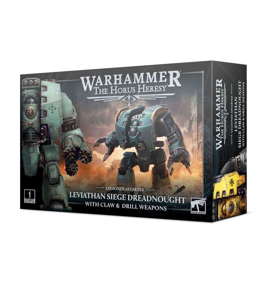 31-29 HORUS HERESY LEGIONES ASTARTES: LEVIATHAN SIEGE DREADNOUGHT WITH CLAW & DRILL WEAPONS