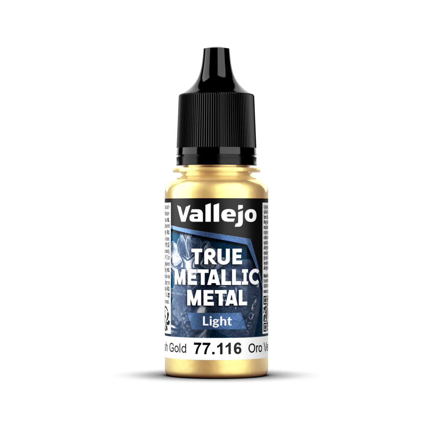 Vallejo True Metallic Metal: Light - Greenish Gold 18 ml