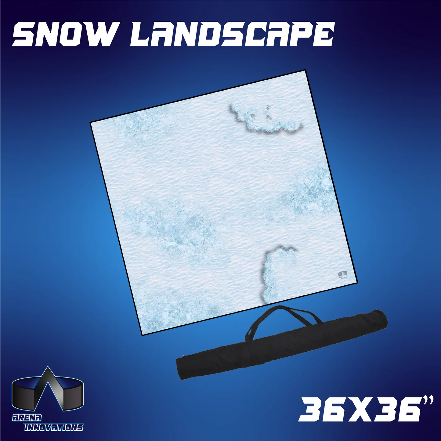 Gaming Arena Gaming Mat: 36x36" - Snow Landscape