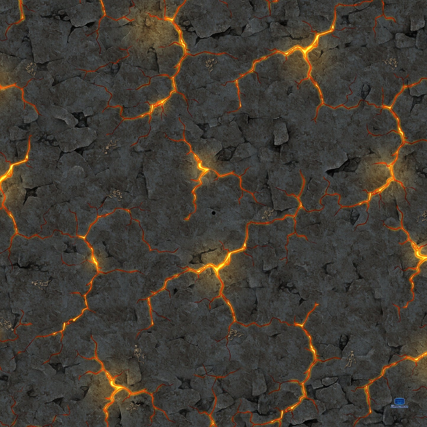 Gaming Arena Gaming Mat: 36x36" - Lava Field