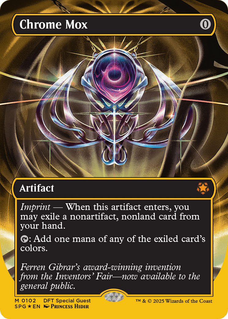 Chrome Mox (Borderless) (First-Place Foil) [Aetherdrift Special