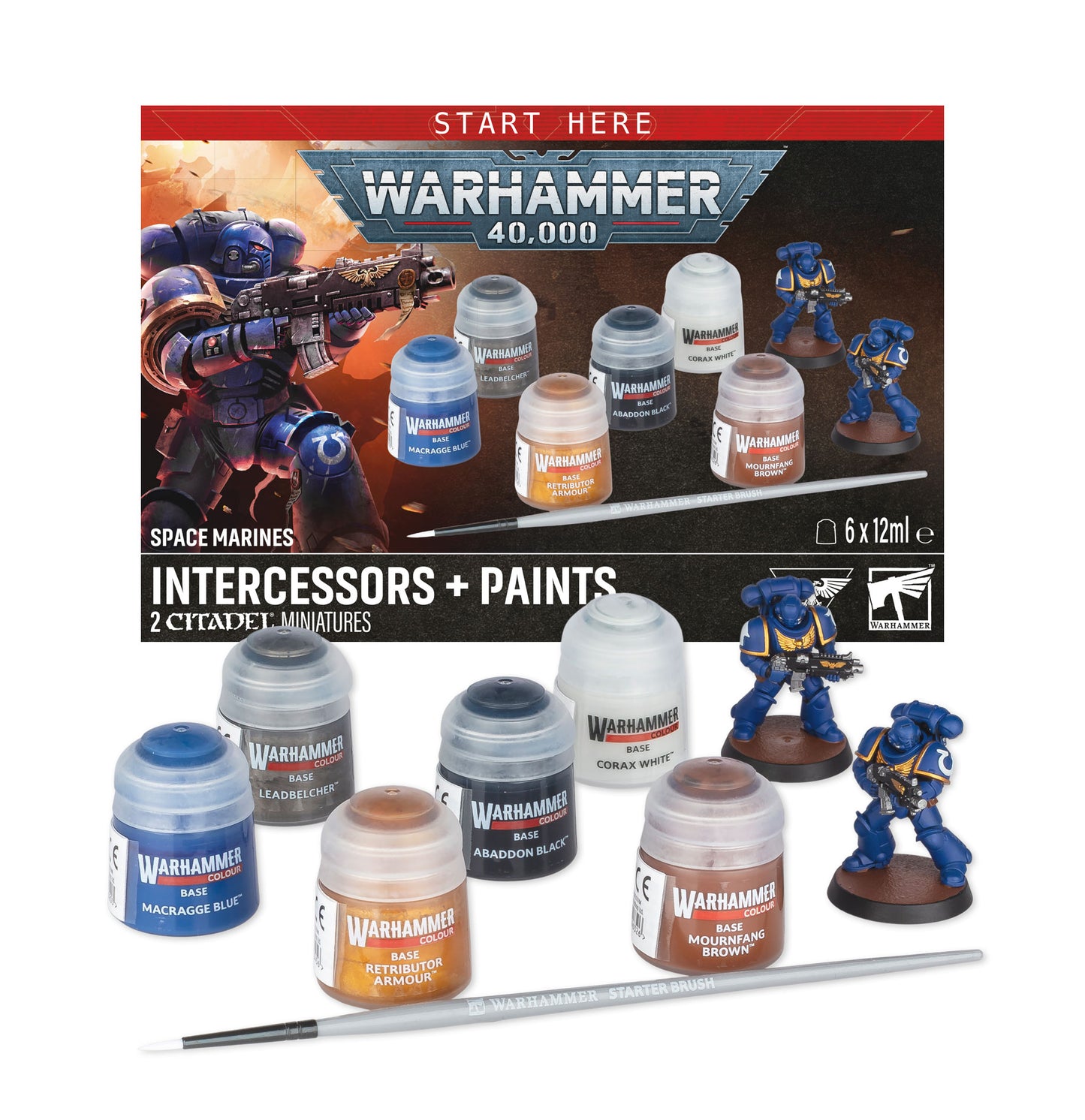 60-11 Space Marines: Intercessors + Paints