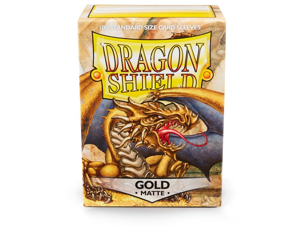 Dragon Shield Sleeves - Box 100 - Gold MATTE
