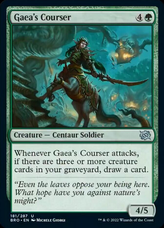 Gaea's Courser [The Brothers' War] Foil
