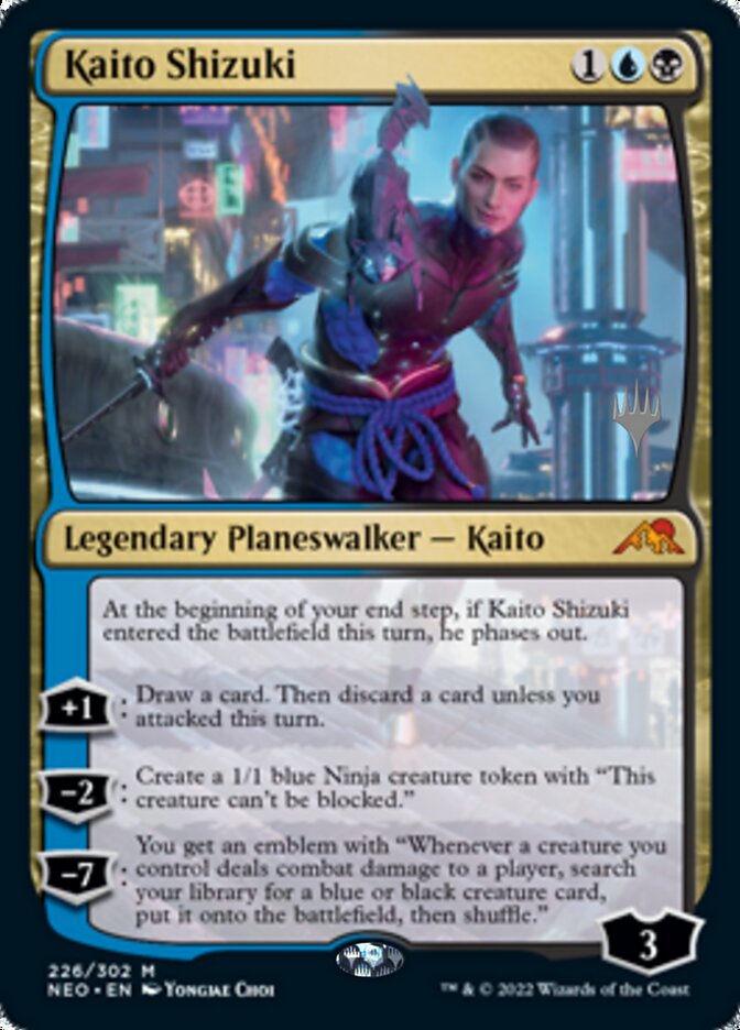 Kaito Shizuki (Promo Pack) [Kamigawa: Neon Dynasty Promos] Foil