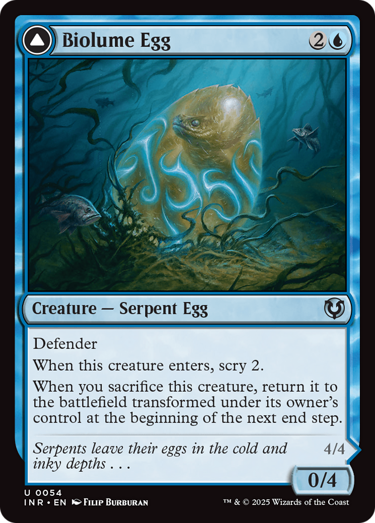 Biolume Egg // Biolume Serpent [Innistrad Remastered] Foil