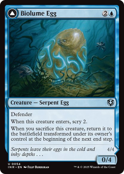 Biolume Egg // Biolume Serpent [Innistrad Remastered] Foil