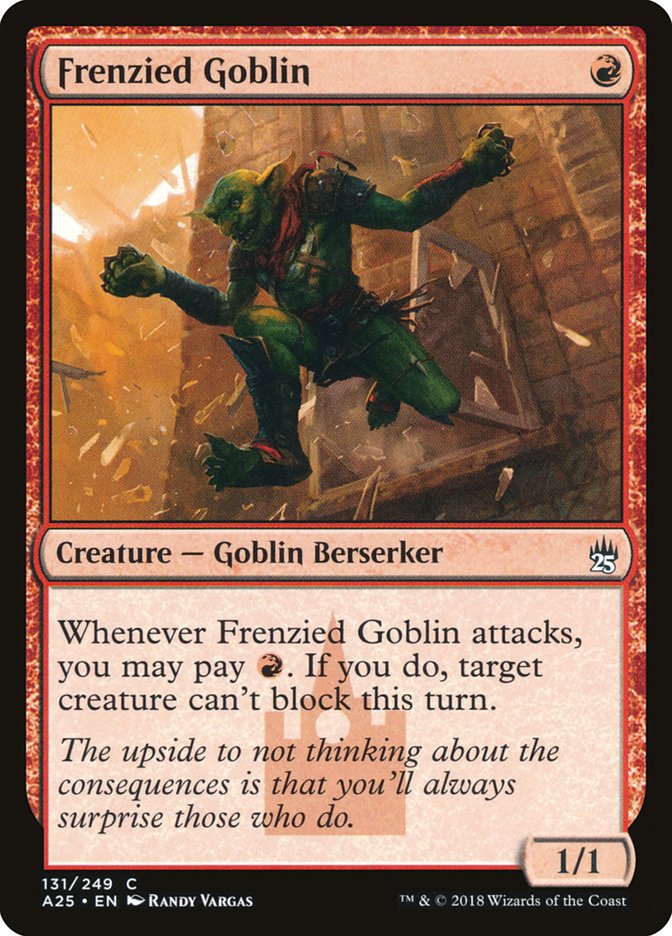 Frenzied Goblin [Masters 25] Foil