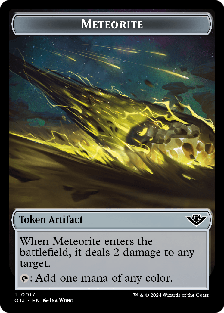 Meteorite  [Outlaws of Thunder Junction Tokens]