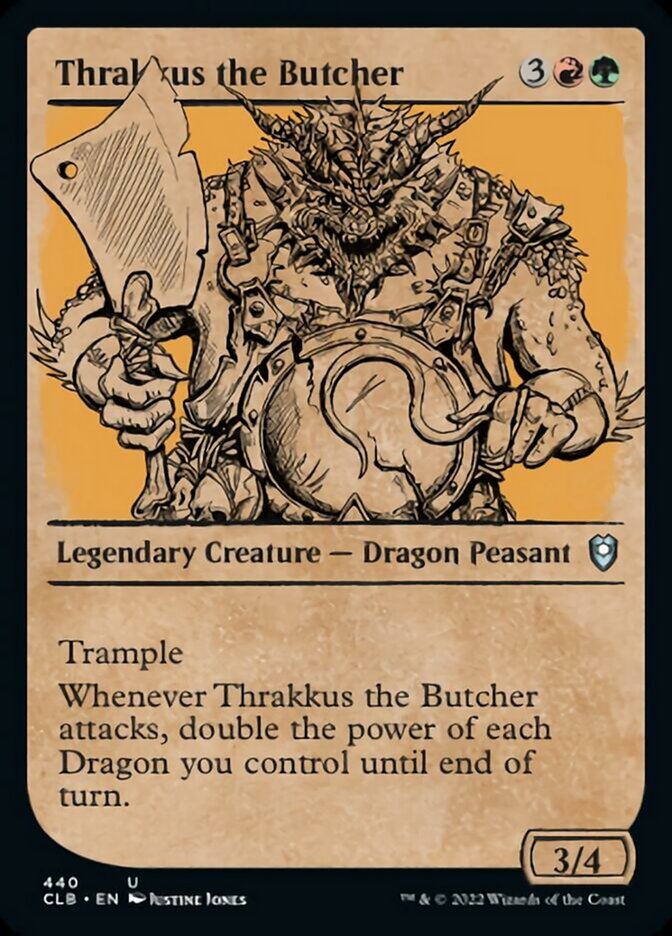 Thrakkus the Butcher (Showcase) [Commander Legends: Battle for Baldur's Gate] Foil