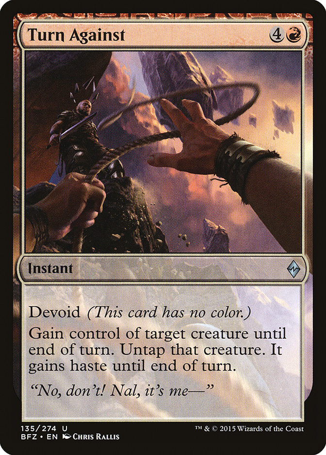 Turn Against [Battle for Zendikar] Foil