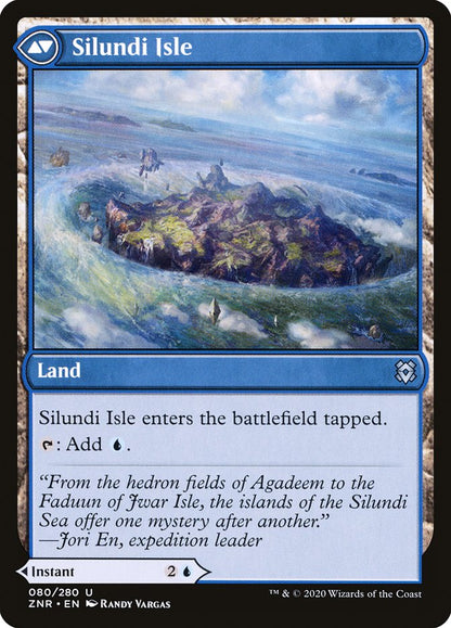 Silundi Vision // Silundi Isle [Zendikar Rising] Foil
