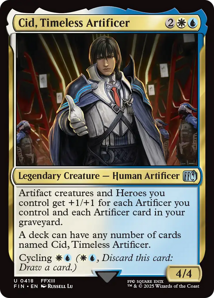 Cid, Timeless Artificer (0418) [FINAL FANTASY] Foil