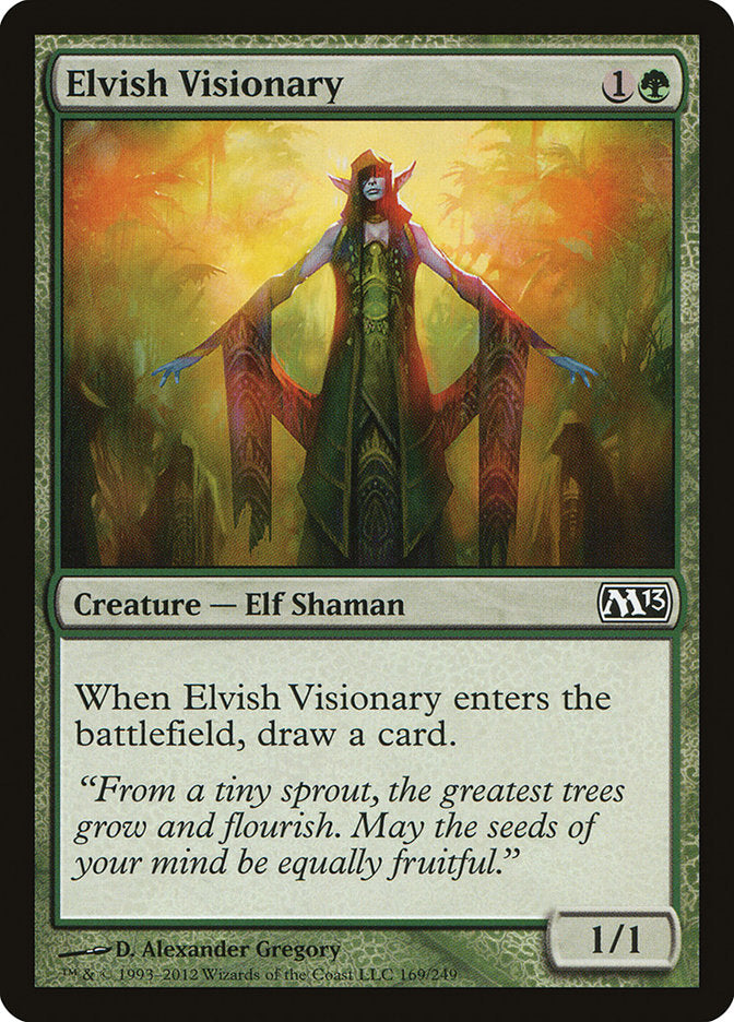 Elvish Visionary [Magic 2013] Foil