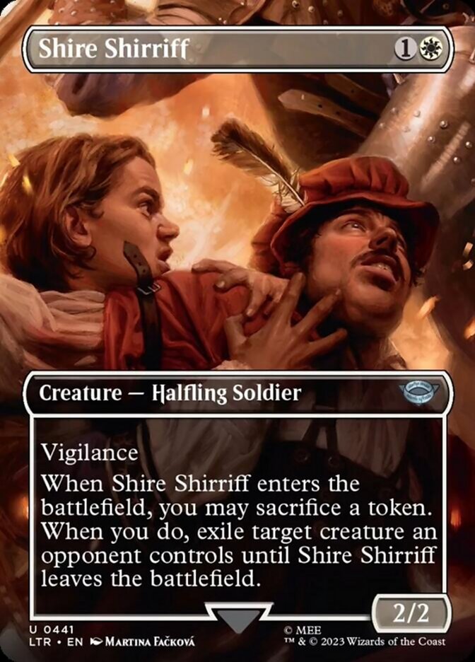 Shire Shirriff (Borderless Alternate Art) [The Lord of the Rings: Tales of Middle-Earth] Foil