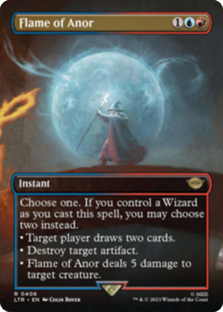 Flame of Anor (Borderless Alternate Art) [The Lord of the Rings: Tales of Middle-Earth] Foil