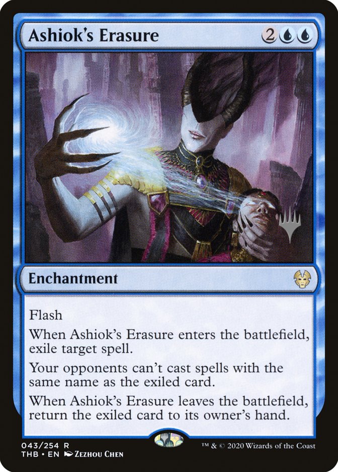 Ashiok's Erasure (Promo Pack) [Theros Beyond Death Promos] Foil