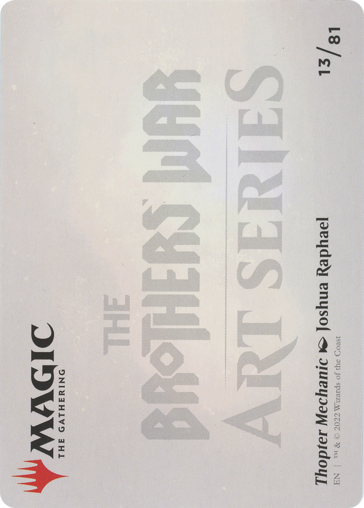 Thopter Mechanic // Thopter Mechanic  [The Brothers' War Art Series] (Borderless)