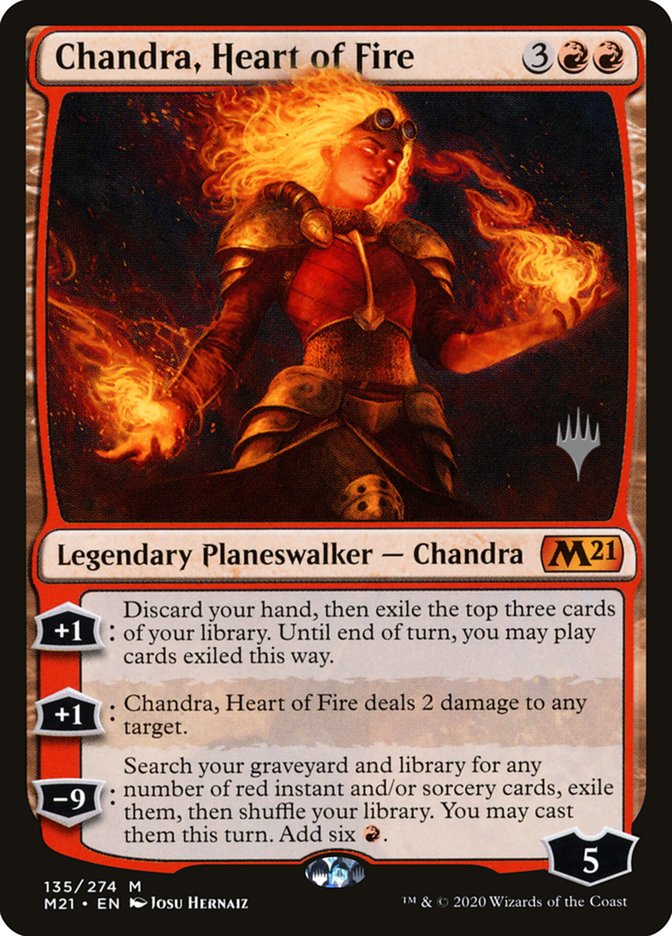 Chandra, Heart of Fire (Promo Pack) [Core Set 2021 Promos] Foil