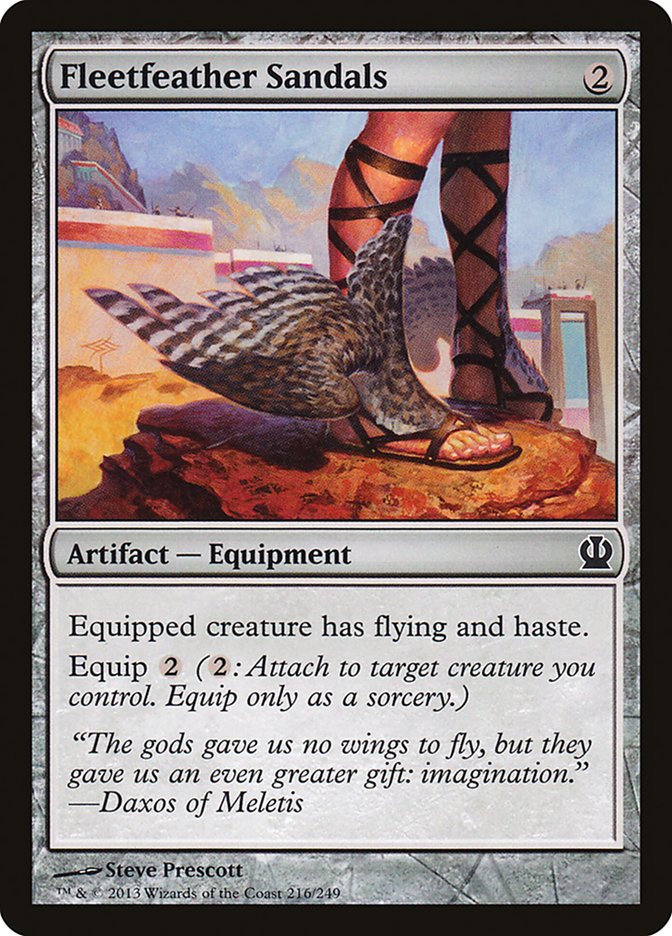 Fleetfeather Sandals [Theros] Foil