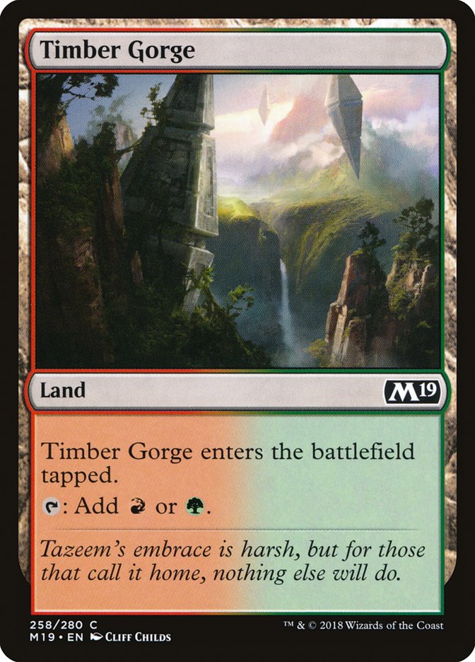 Timber Gorge [Core Set 2019] Foil