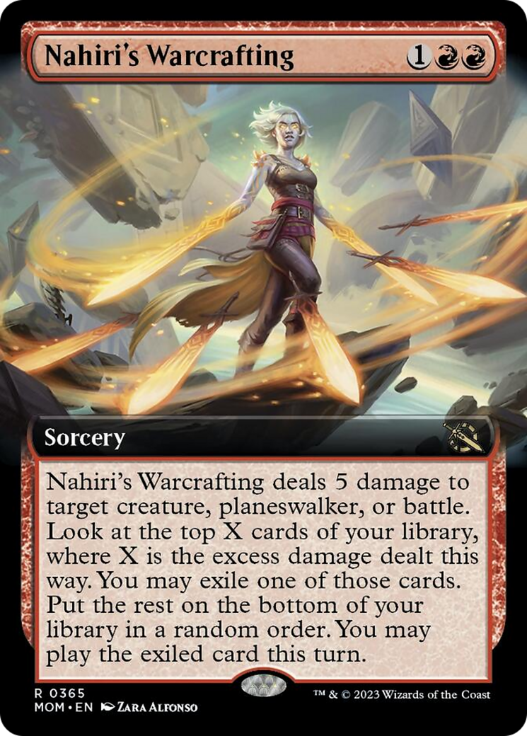 Nahiri's Warcrafting (Extended Art) [March of the Machine] Foil