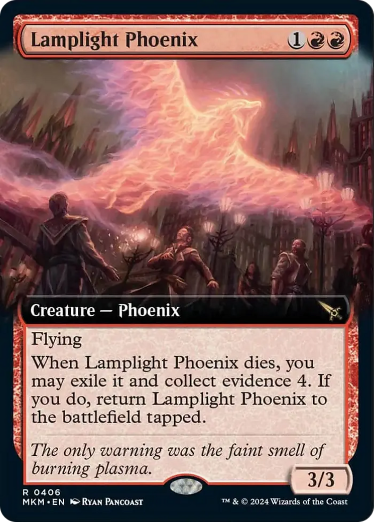 Lamplight Phoenix (Extended Art) [Murders at Karlov Manor] Foil