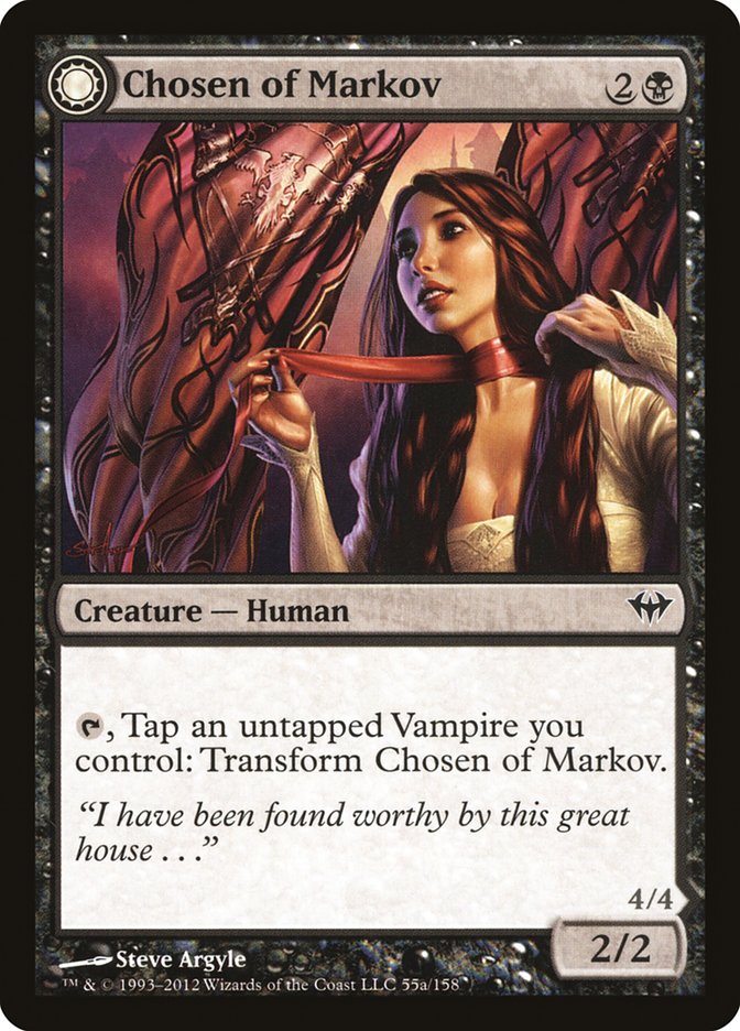 Chosen of Markov // Markov's Servant [Dark Ascension] Foil