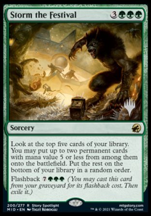 Storm the Festival (Promo Pack) [Innistrad: Midnight Hunt Promos] Foil